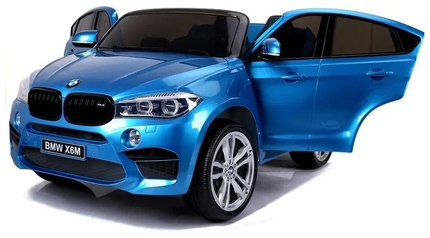 Auto na akumulator nowe bmw x6m niebieskie lakierowane
