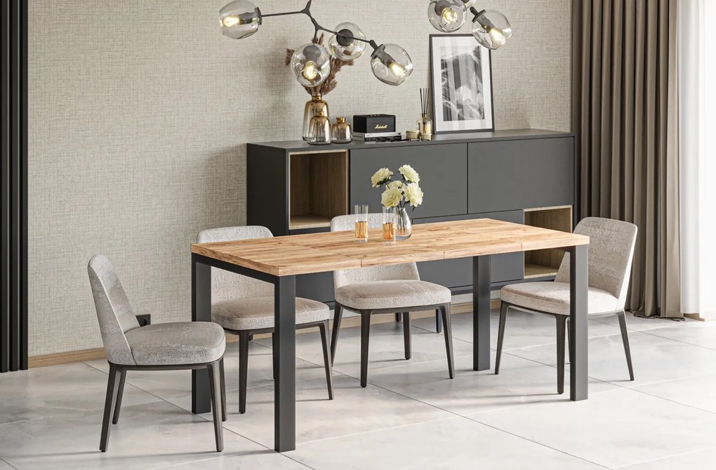 Rozkładany stół do jadalni Garant dąb craft