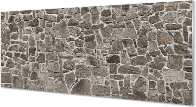 Szkło do Kuchni na Ścianę Mieszana Ściana Betonowo-Ceglana