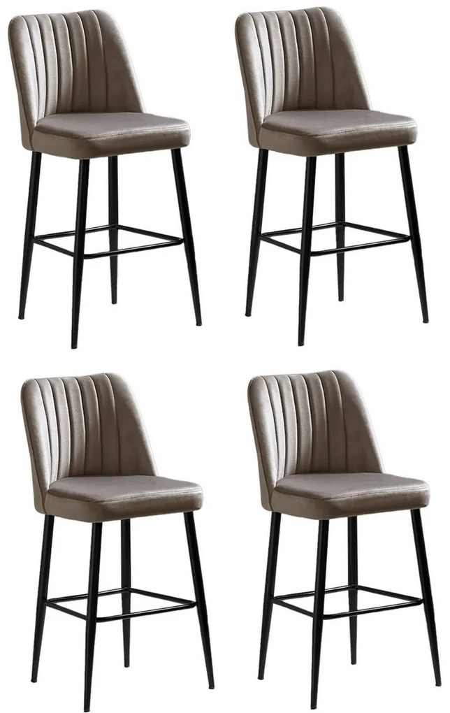 Zestaw krzeseł barowych Vento Cappuccino i Black, 4 szt., 4 szt.