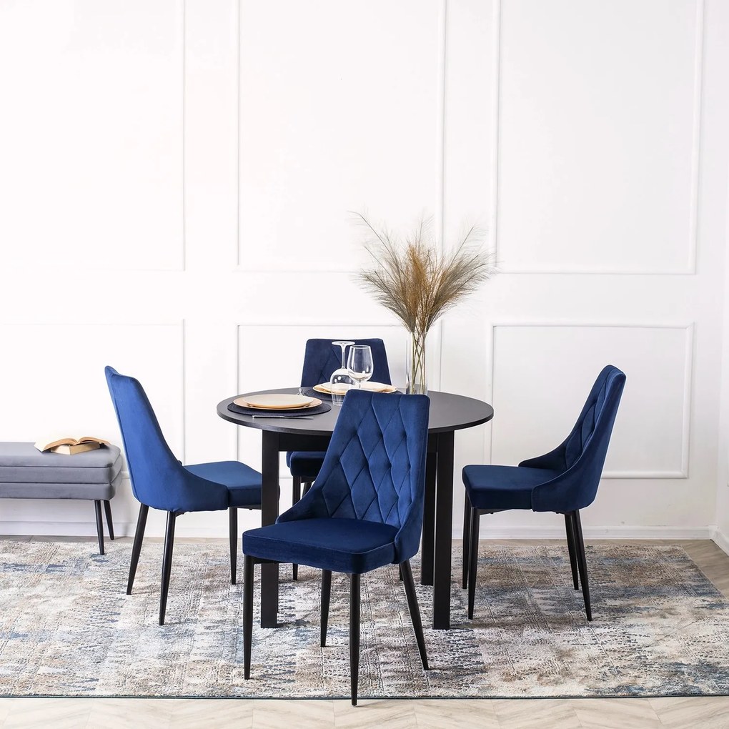 Aksamitne krzesło z niskimi podłokietnikami Cork