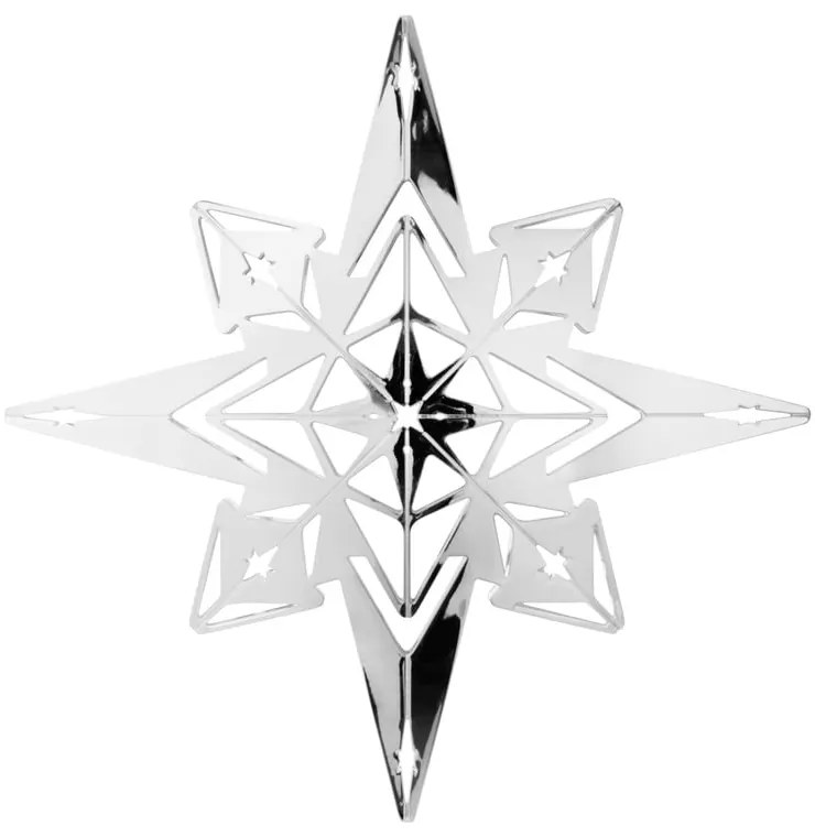 Wisząca dekoracja świąteczna w kolorze srebra Kähler Design