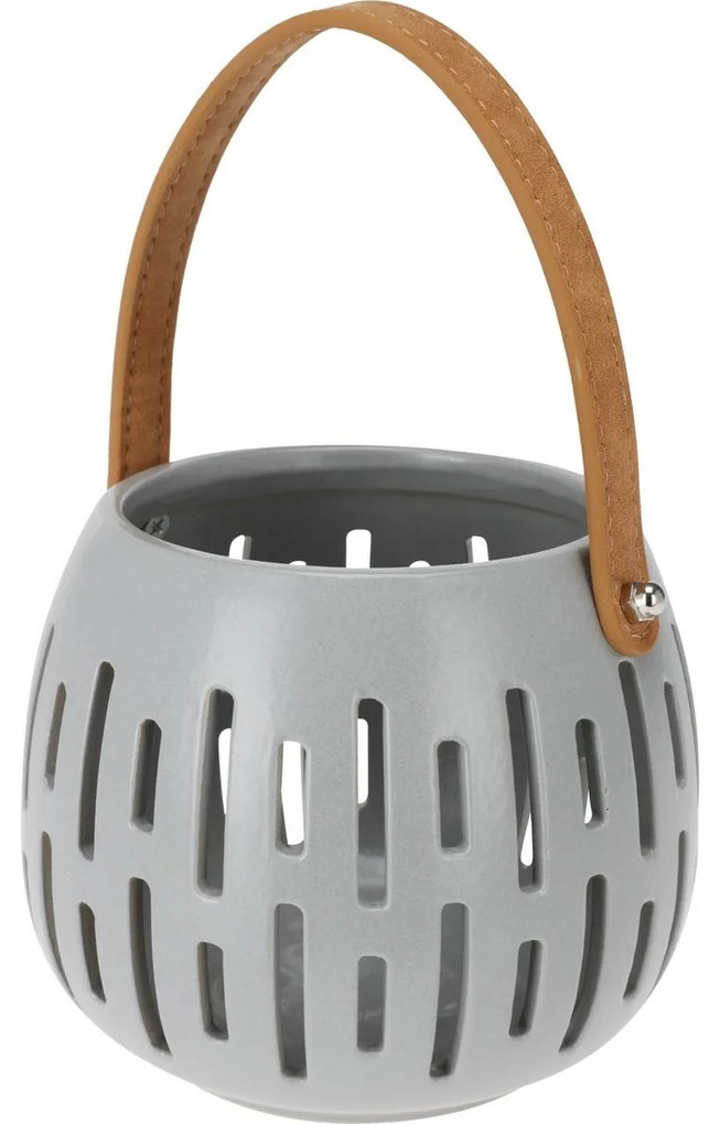 Latarnia dekoracyjna Cool grey, 14,5 x 12 cm