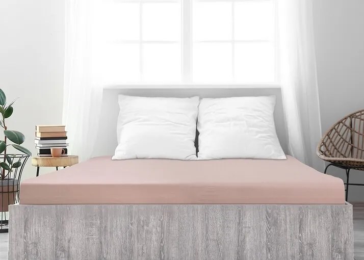 4Home prześcieradło jersey Ideal stary róż, 60 x 120 cm