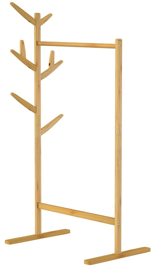 Stojak na ubrania RADO, 66x40x163,3cm, brąz Casaria