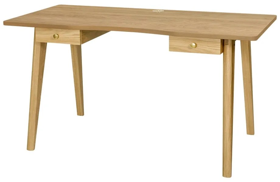 Biurko w dekorze dębu 70x140 cm Nice – Woodman