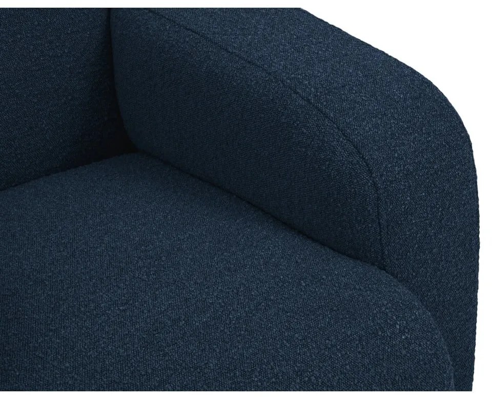 Ciemnoniebieska sofa z materiału bouclé 235 cm Molino – Micadoni Home