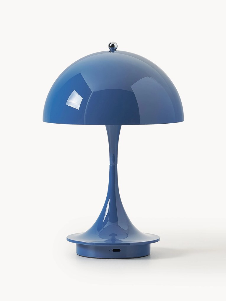 Mobilna lampa stołowa LED z funkcją przyciemniania Panthella, W 24 cm, projekt Verner Panton