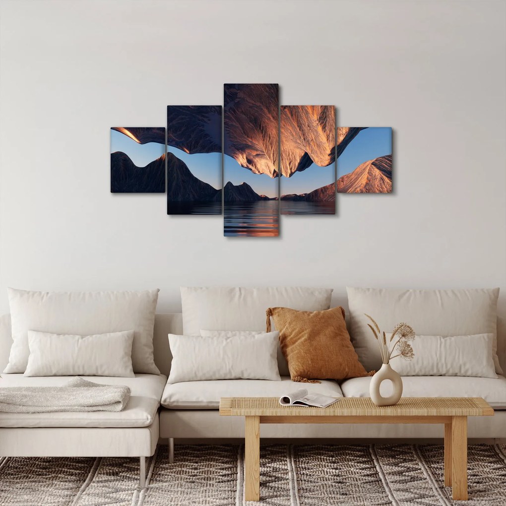Obraz - Klify 3D (125x70 cm)