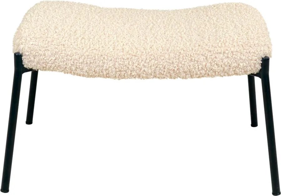 Kremowy podnóżek z imitacji futra Glasgow – House Nordic