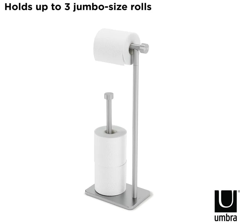Stalowy stojak na papier toaletowy Cappa – Umbra