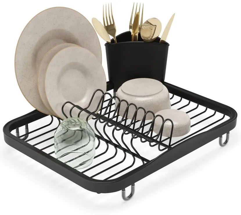 Czarny stalowy ociekacz 36x28 cm Sinkin – Umbra