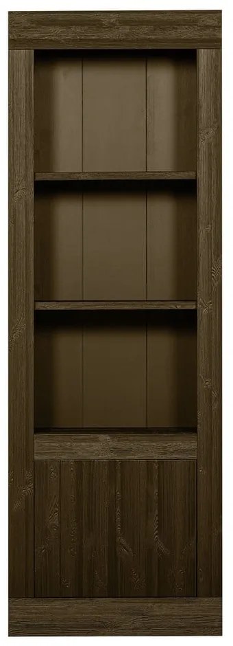 Brązowy regał z litego drewna sosnowego 78x230 cm Yumi – BePureHome