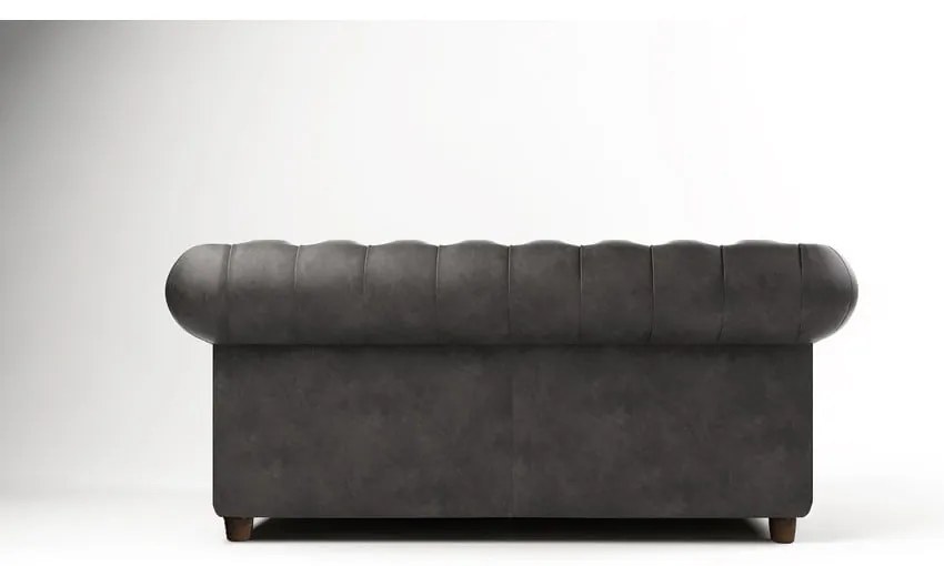 Antracytowa aksamitna sofa 184 cm Cambridge – Ropez