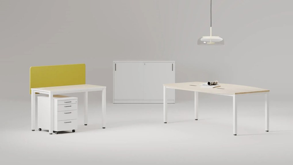 Szafka biurowa przesuwna EASY SPACE CABINET S 1.5-OH 120cm czarna zamykana NOWY STYL