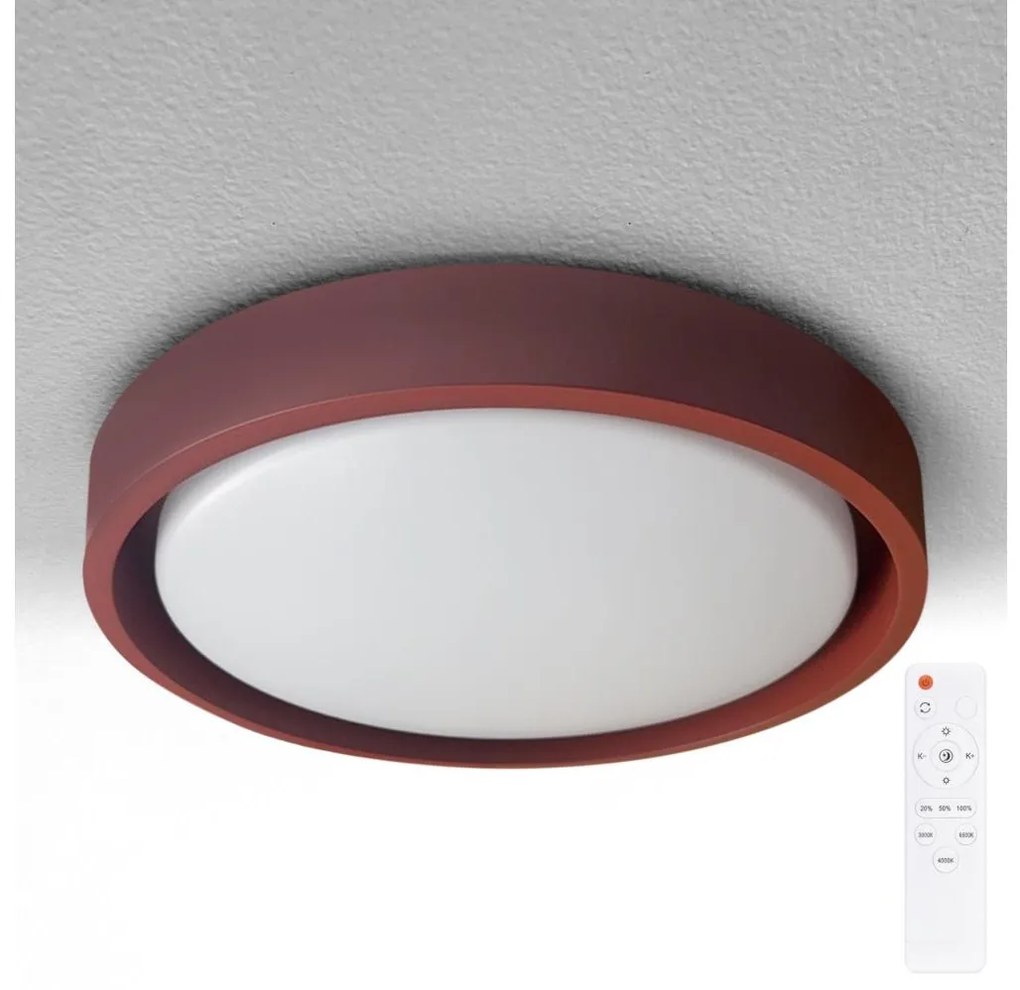 Brilagi - ściemnialna oprawa LED MATTEO LED/48W/230V 3000-6500K śr. 41 cm czerwona + z pilotem