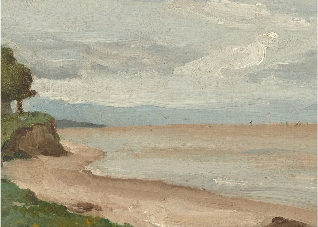 Obraz - Jean-Baptiste-Camille Corot, Beach Near Etretat, reprodukcje (70x50 cm)