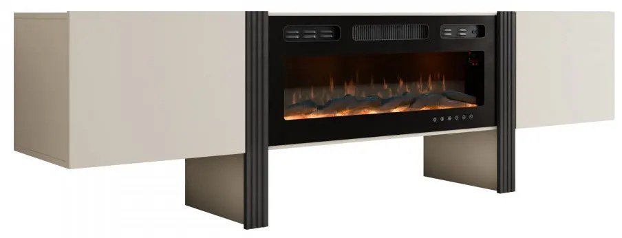 Szafka RTV z kominkiem 200 2D Zalvigo 05