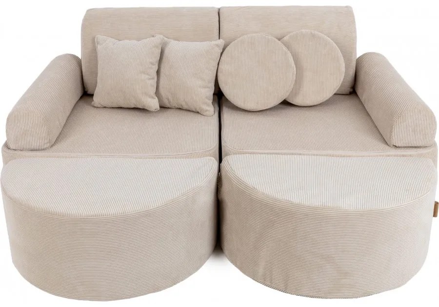 Pocket sofa max slimcord ecru - meowbaby®