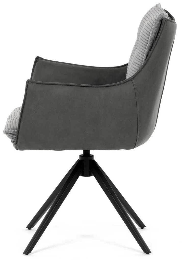 Zestaw krzeseł obiadowych z mechanizmem powrotnymDCH-D1345 GREY2, 2 szt.