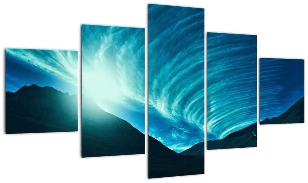 Obraz - Fala z chmur (125x70 cm)