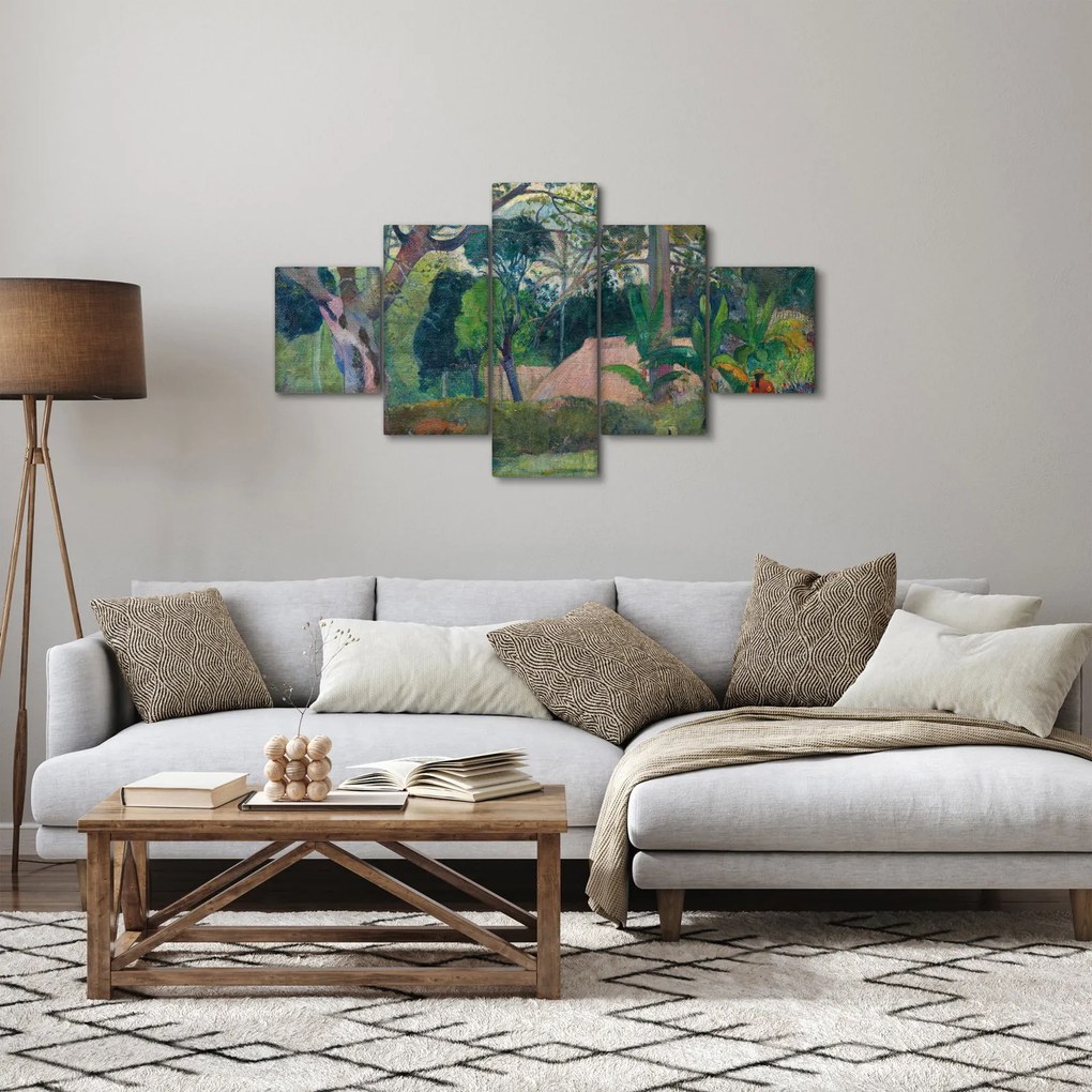 Obraz - Paul Gauguin, Te raau rahi (The Big Tree), reprodukcje (125x70 cm)