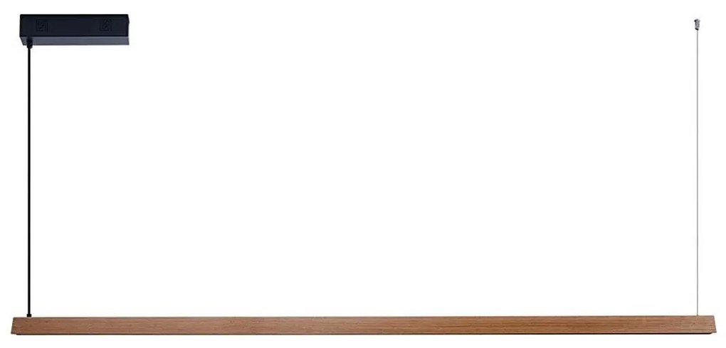 Immax NEO 07305L - Lampa wisząca LED ściemnialna na lince MADEIRA 44W/230V Wi-Fi Tuya 202 cm dąb