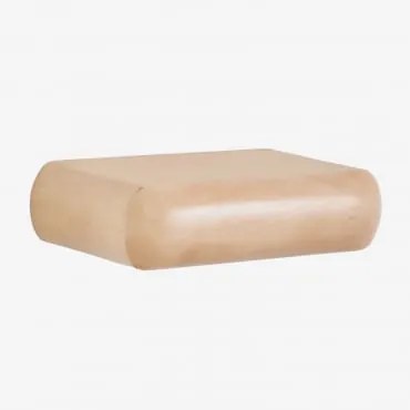 Prostokątny Wiszący Stolik Nocny 40x20 Cm Z Drewna Carmen Drewno Mango - Sklum