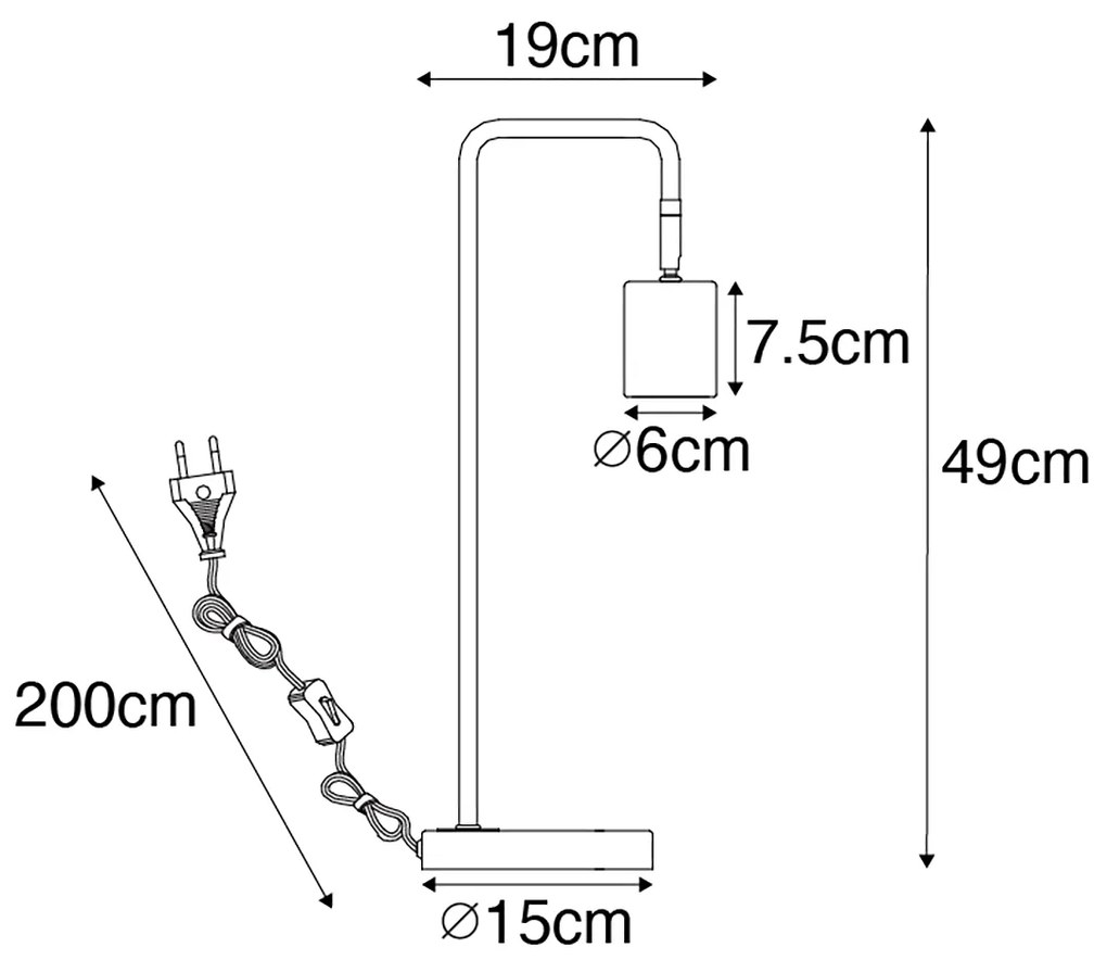 Inteligentna lampa stołowa mosiądz regulowana w tym Wifi GU10 - Jav