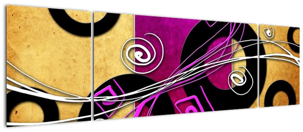 Obraz abstrakcji (170x50 cm)
