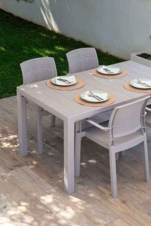 DAVIDE stół plastikowy, szary