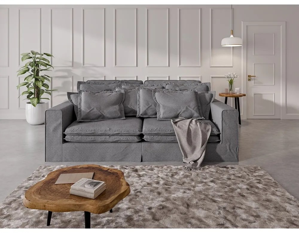 Szara sofa 236 cm Nora – Ropez