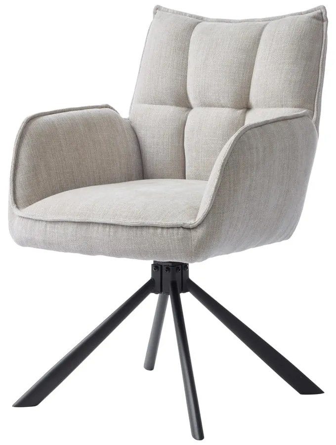 Kremowe tapicerowane fotele jadalniane zestaw 2 szt. Marilla – Unique Furniture