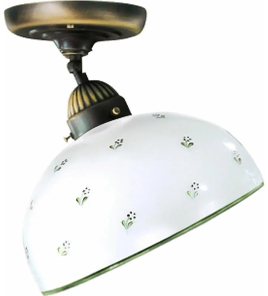 Kolarz 731.10.27 - Żyrandol natynkowy NONNA 1xE27/75W/230V śr. 30 cm zielony