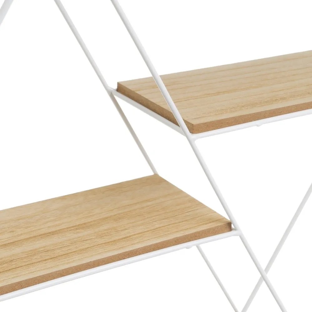 Biało-naturalna piętrowa półka 50 cm – Casa Selección