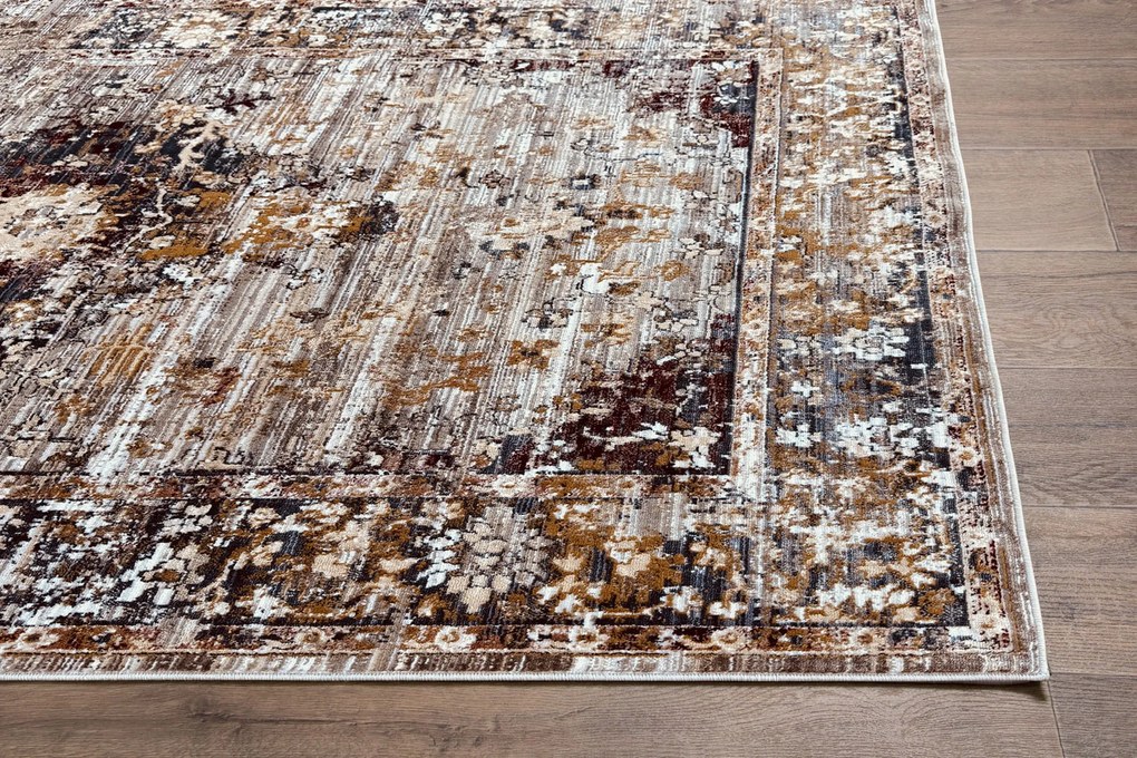 Dywan vintage Vivaldi medalion brązowy 160 cm x 220 cm