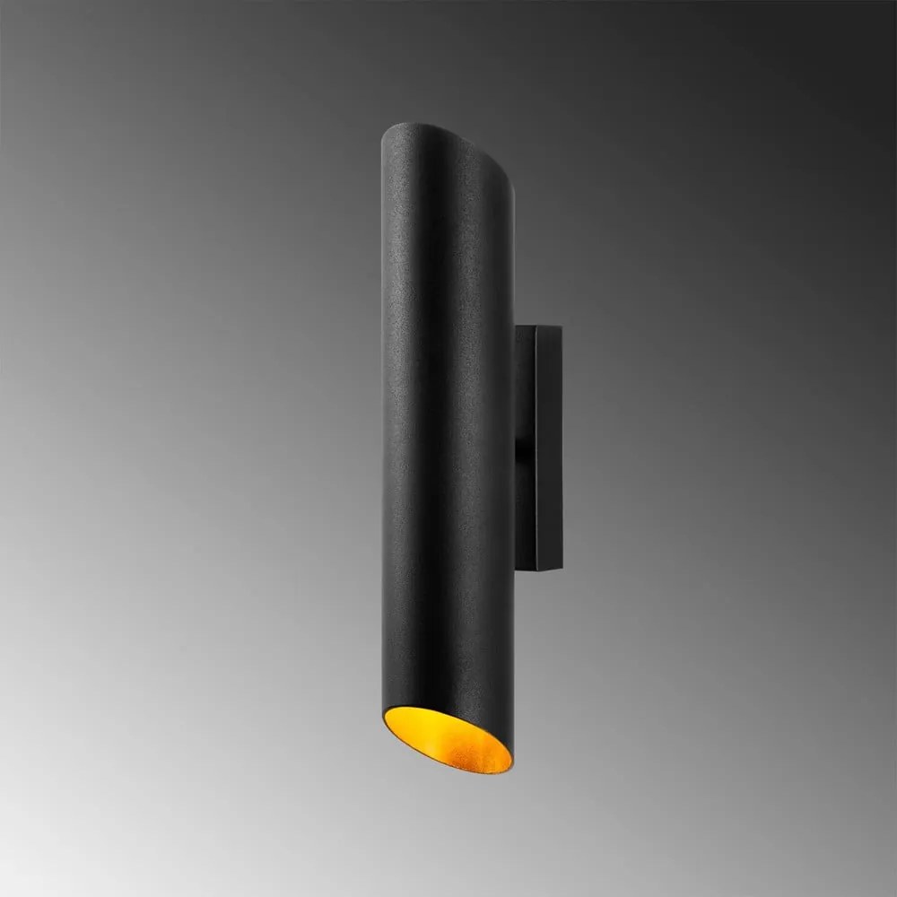Kinkiet w czarno-złotym kolorze ø 8 cm Cut – Opviq lights