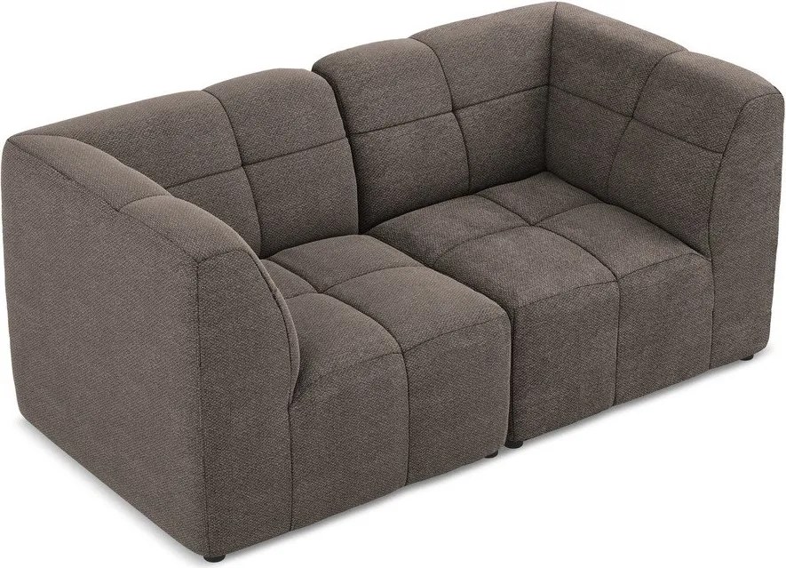 Brązowa sofa z materiału bouclé 180 cm Aloha – Makamii