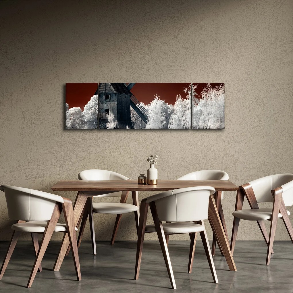Obraz młyna (170x50 cm)