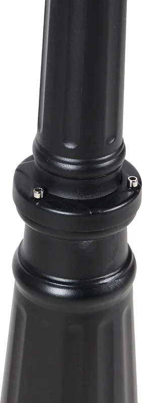 Klasyczna latarnia zewnętrzna czarna 200 cm IP44 - Havana