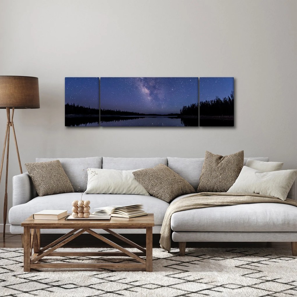 Obraz nocnego nieba (170x50 cm)
