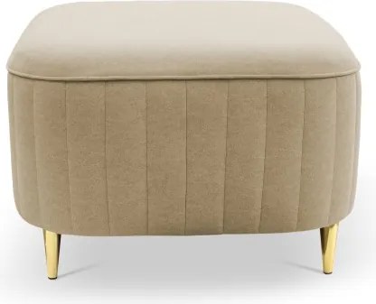 Pufa LAREN w kolorze beżowym w tkaninie CASTEL 15