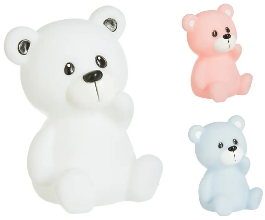 LED dziecięca lampka nocna TEDDY 10x13,5 cm - różne kolory Kolor: Niebieski