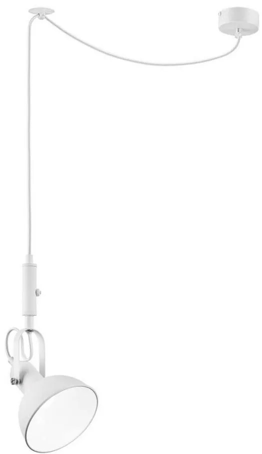 Lampa wisząca IRMA 1xE14/28W/230V biała na linku