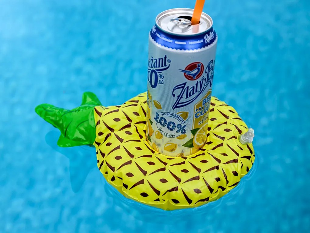 Dmuchany uchwyt na napoje ANANAS