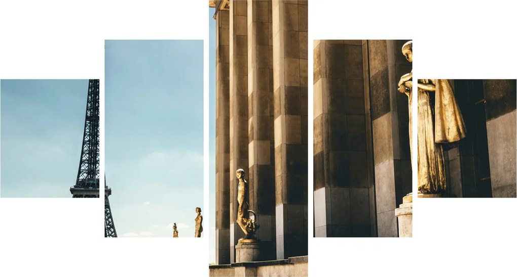 Obraz z placu Trocadero, Paryż (125x70 cm)