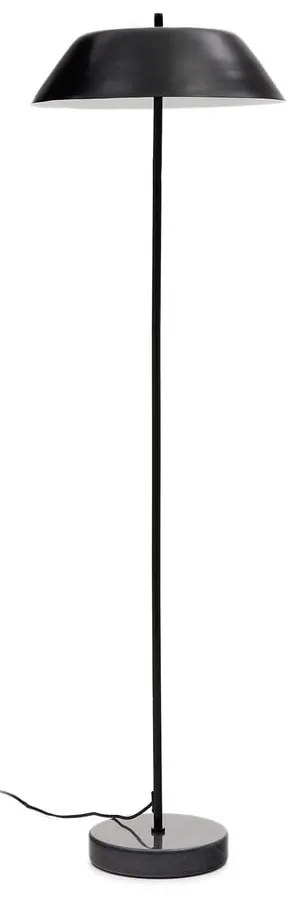 Czarna lampa stojąca z metalowym kloszem (wysokość 153 cm) Sayra – Kave Home
