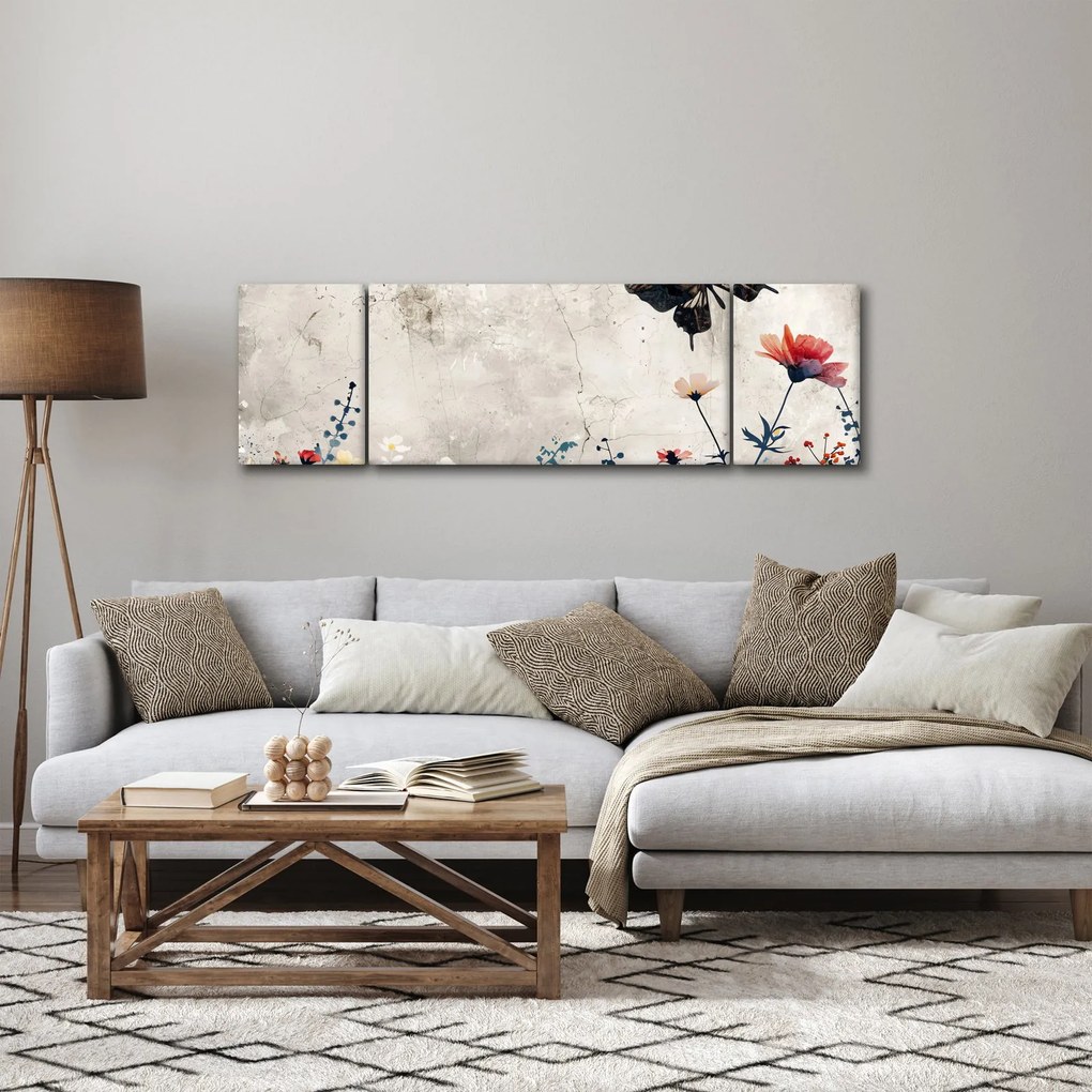 Obraz - Łąka w betonie (170x50 cm)