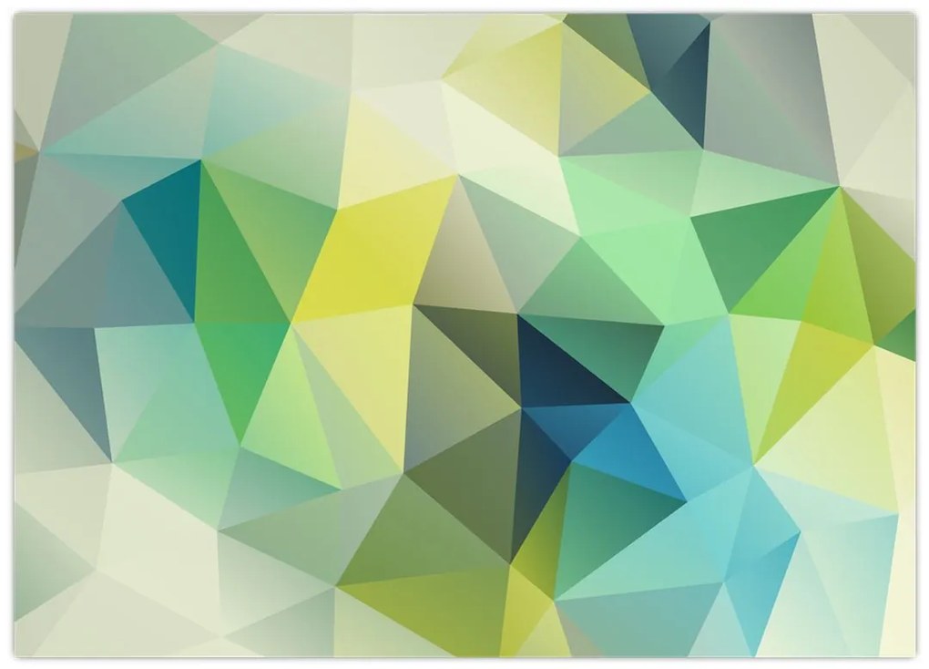 Obraz abstrakcji geometrycznej (70x50 cm)