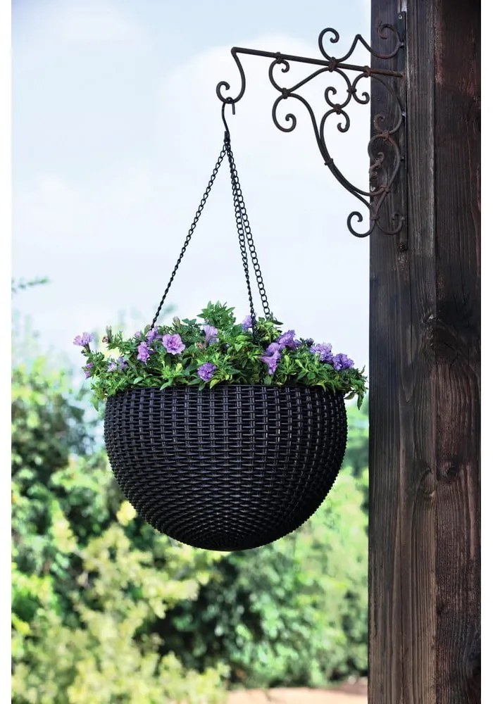 Plastikowa wisząca i ścienna doniczka ø 35 cm Hangingsphere – Keter